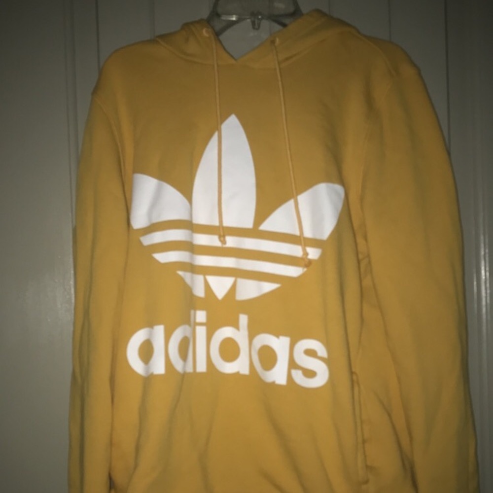 SOLD ON MERCARI // Yellow Adidas sweatshirt